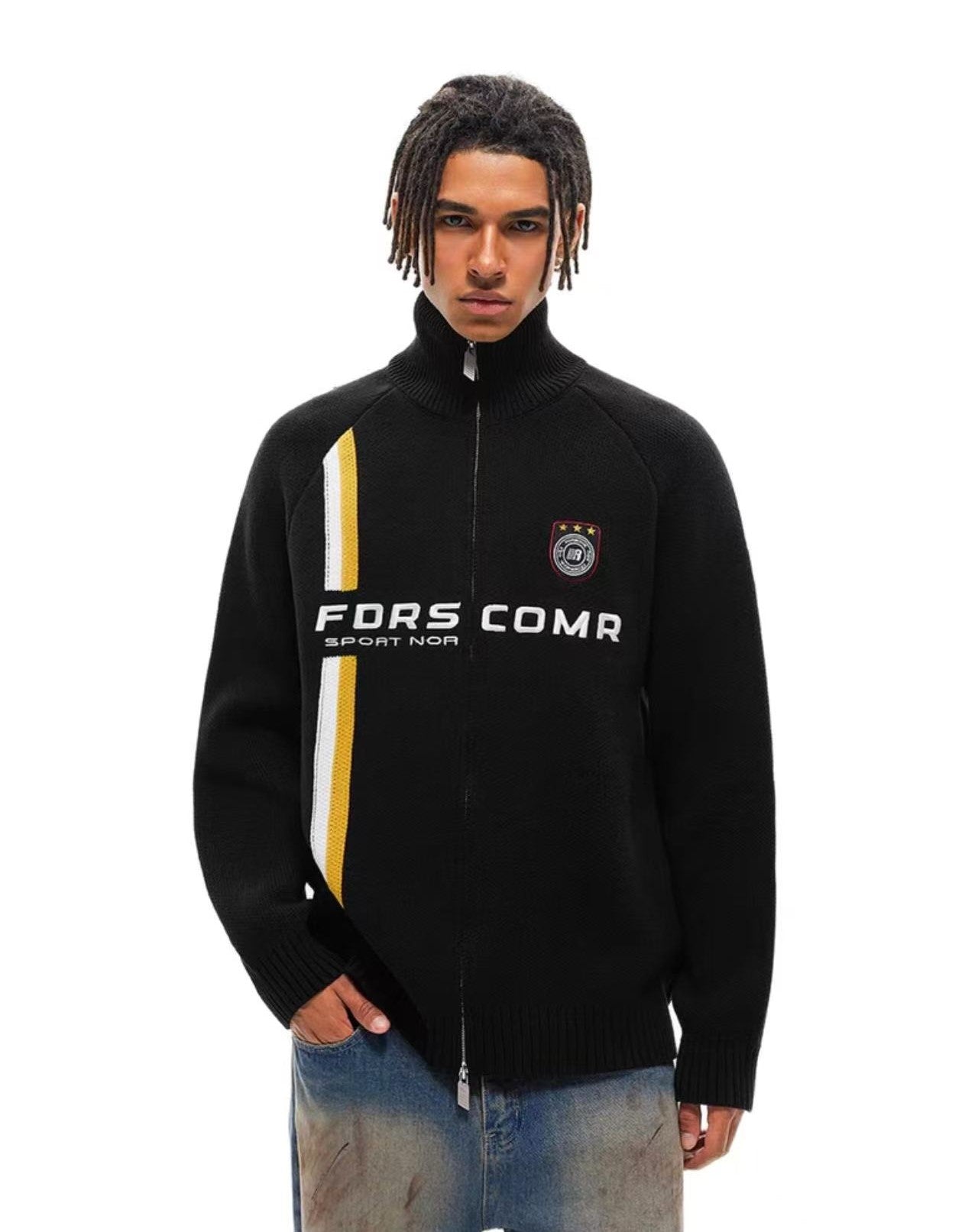 FDR Sport Contrast Cardigan Sweater