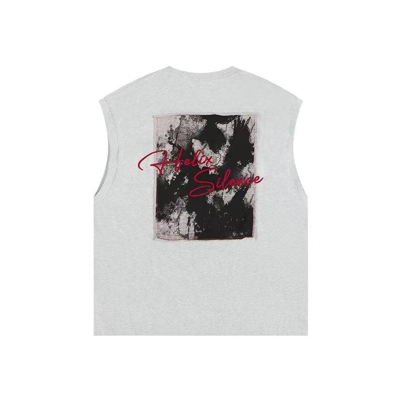 ATRY Splash Ink Patch Embroidery Vest