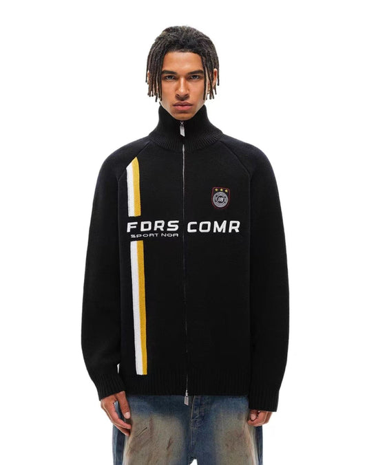 FDR Sport Contrast Cardigan Sweater