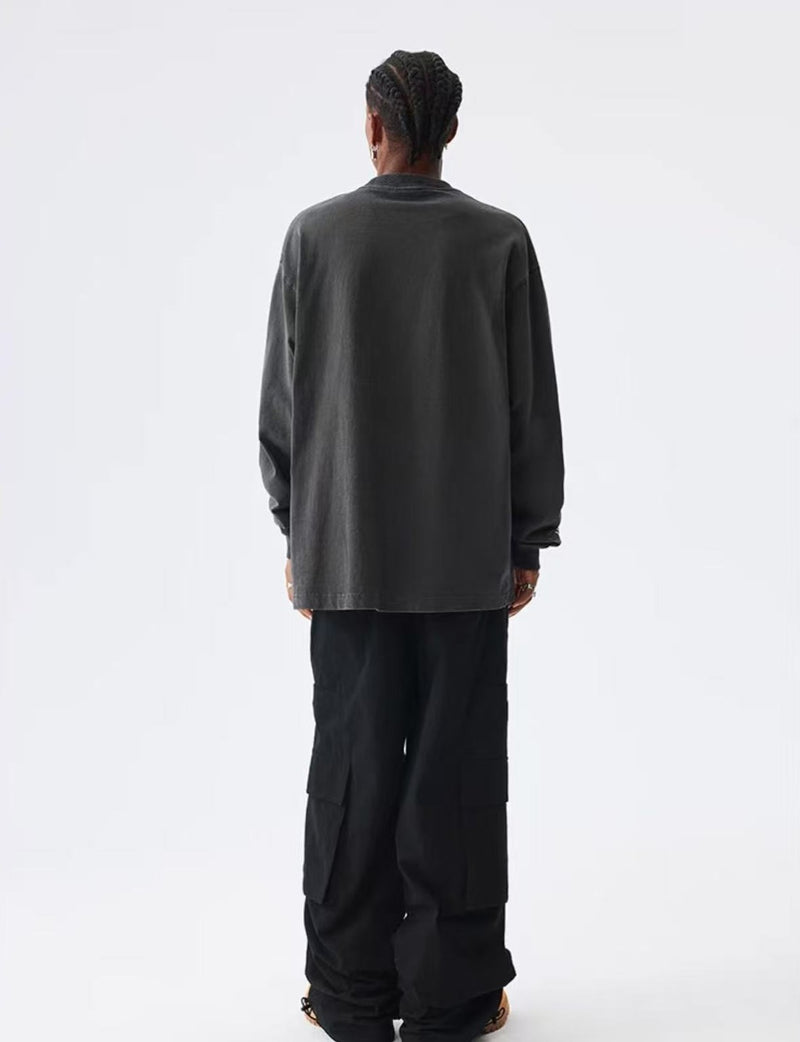 MEDM Flame Bones Long Sleeve T-Shirt