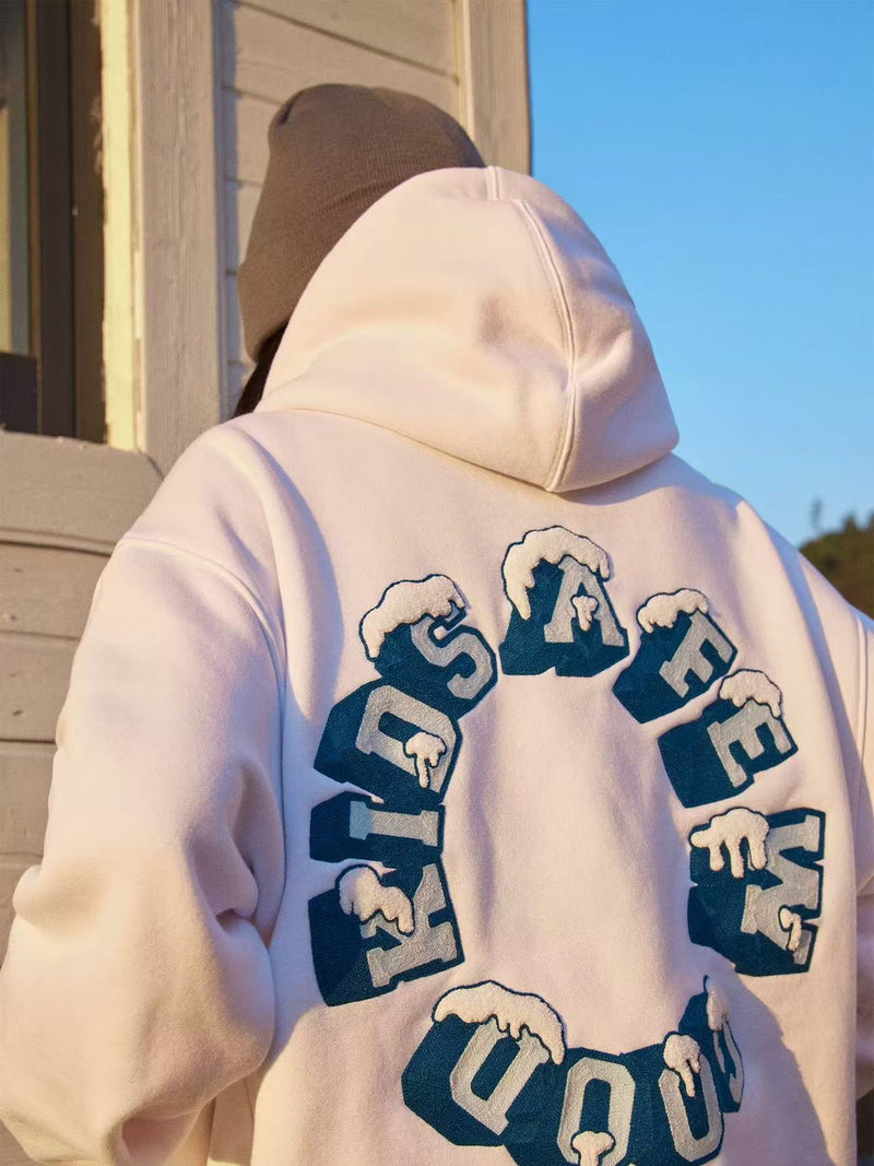 AFGK Snow Series Embroidered Hoodie