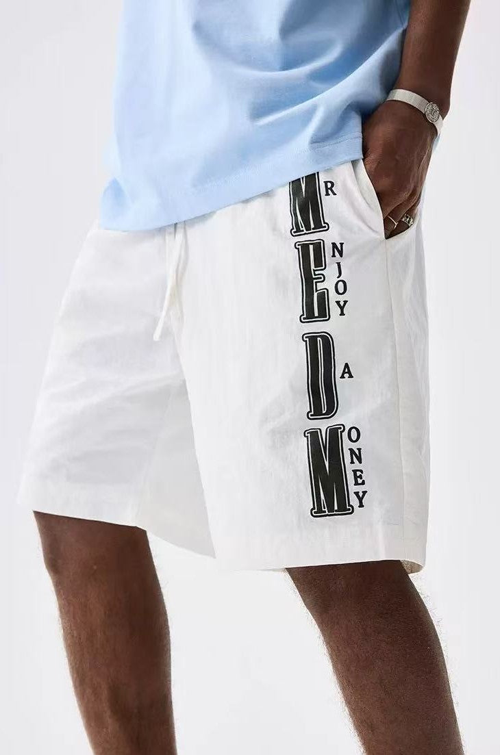 MEDM Nylon Letter Logo Shorts