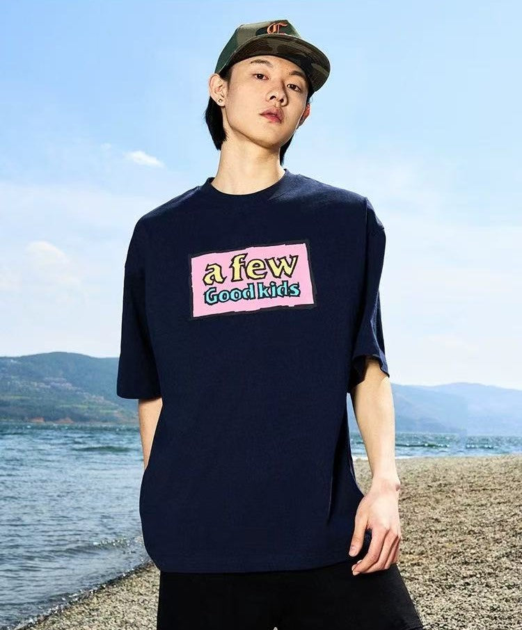 AFGK Graffiti Print Short-sleeve T-shirt