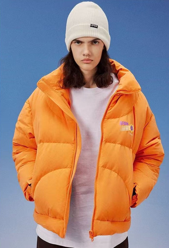 AFGK Solid Color Basketball Down Jacket