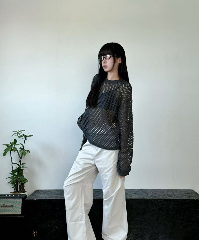 REMEDY Hollow Mesh Top