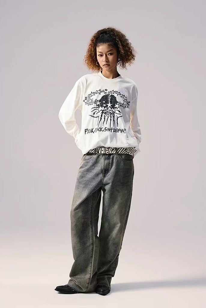 REMEDY Washed Baggy Jeans