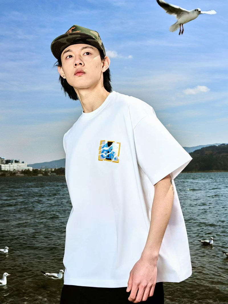AFGK Shattered Embroidery Short Sleeve T-Shirt