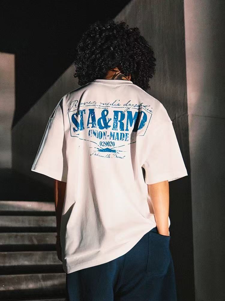 REMEDYxSTA Military Medal Print Short-sleeved T-shirt