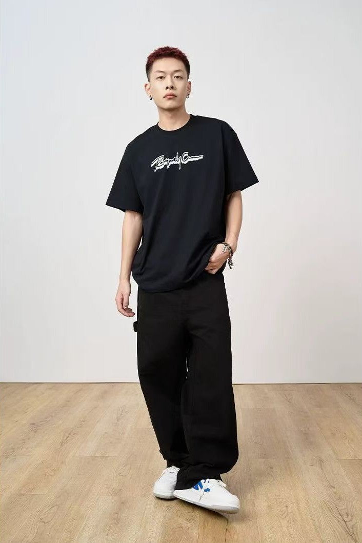 REMEDY Letter Print Short-sleeve T-shirt