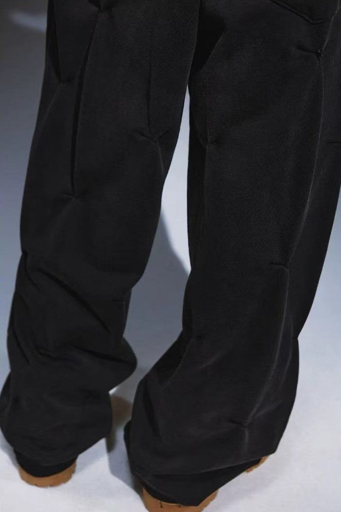 REMEDY Loose Straight Pleated Casual Pants