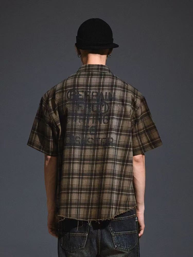 REMEDY Retro Skeleton Short-sleeved Shirt