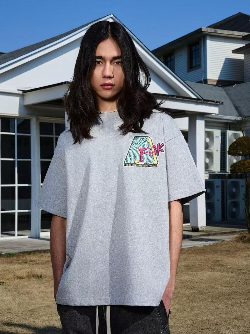 AFGK Parody MTV Embroidered Short sleeves T-shirt