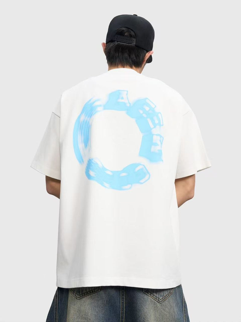 AFGK Phantom Ring LOGO Short-sleeved T-shirt