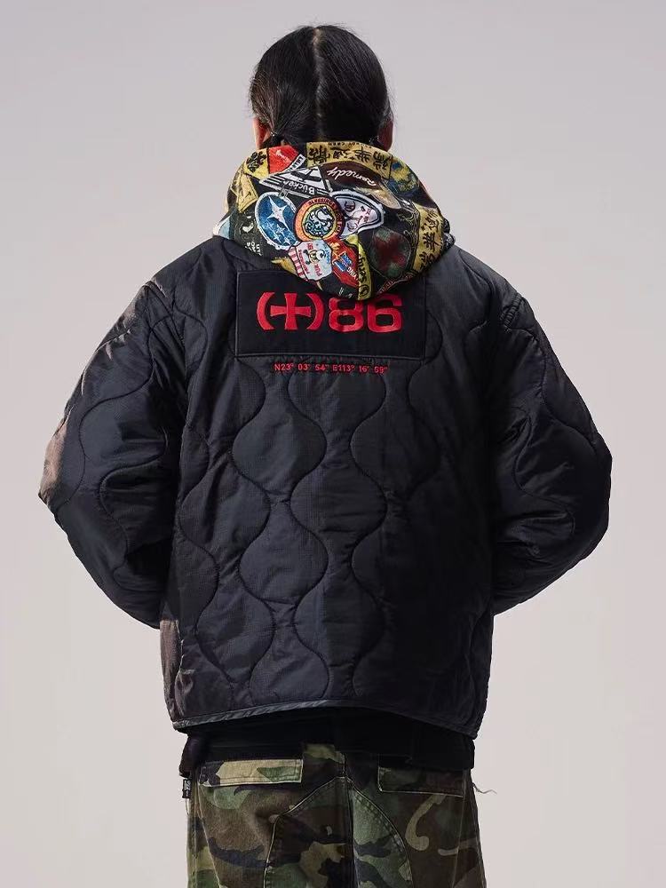 REMEDY Embroidered Cotton Padded Jacket