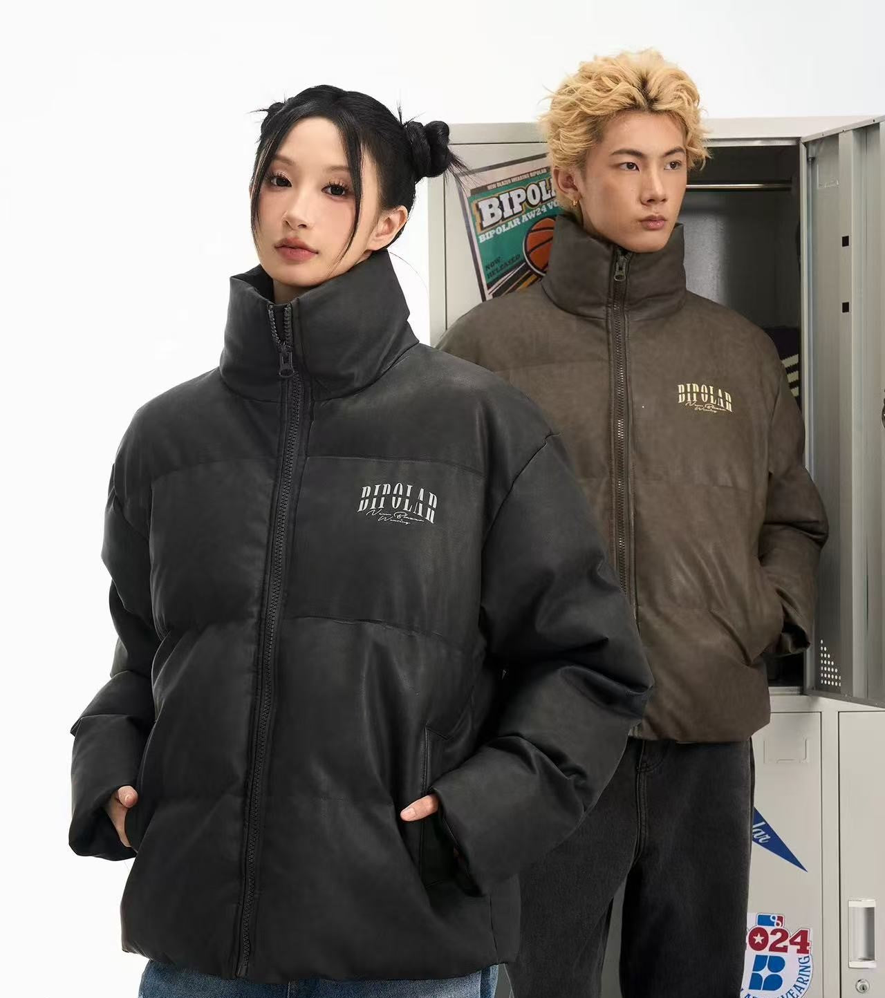 BIPOLAR Distressed Textured Cotton Coat