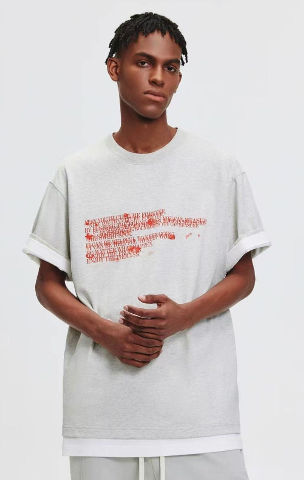 ATRY Phantom Overlapping Letters T-Shirt