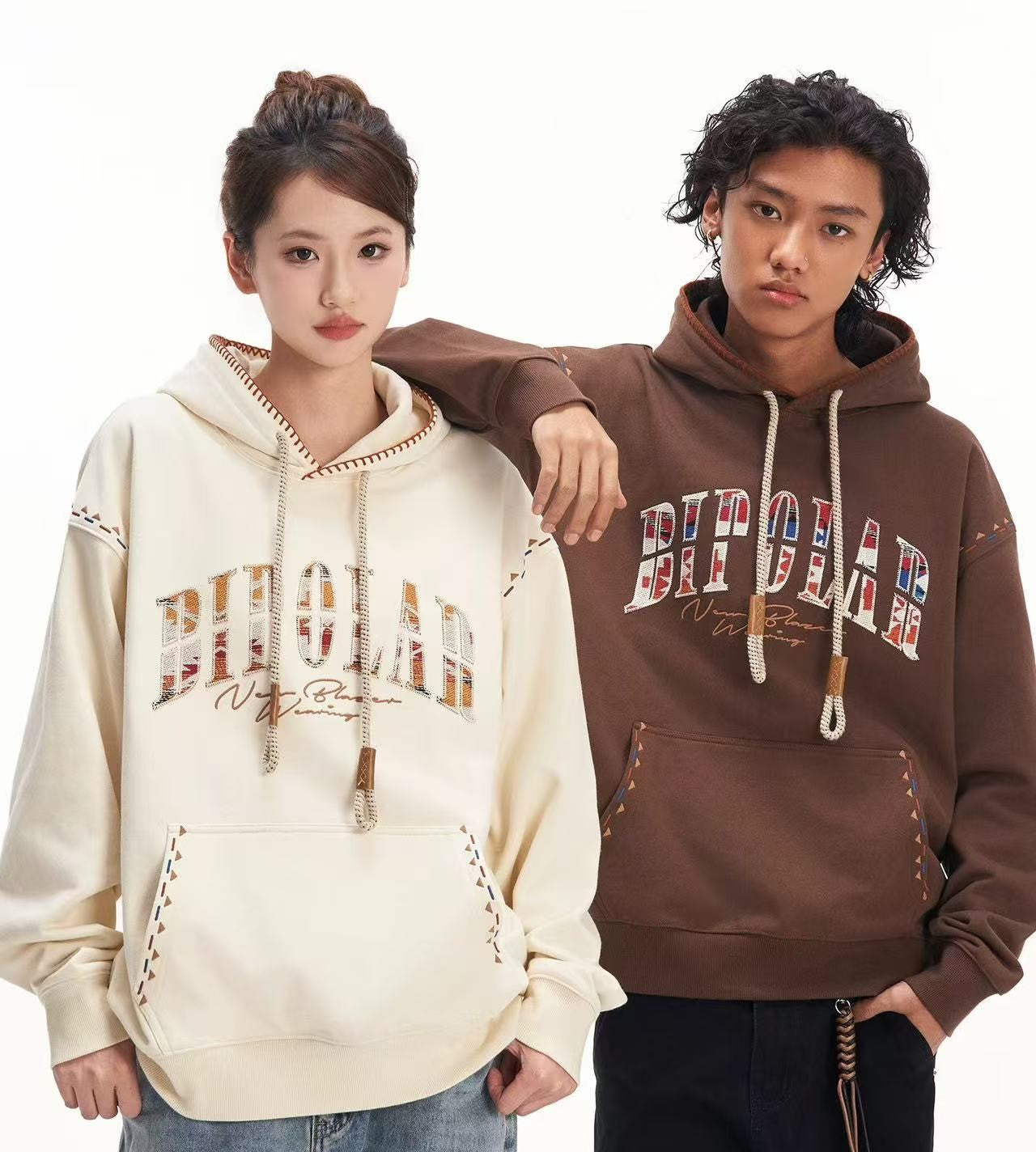 BIPOLAR Maillard Patch Embroidered Hoodie