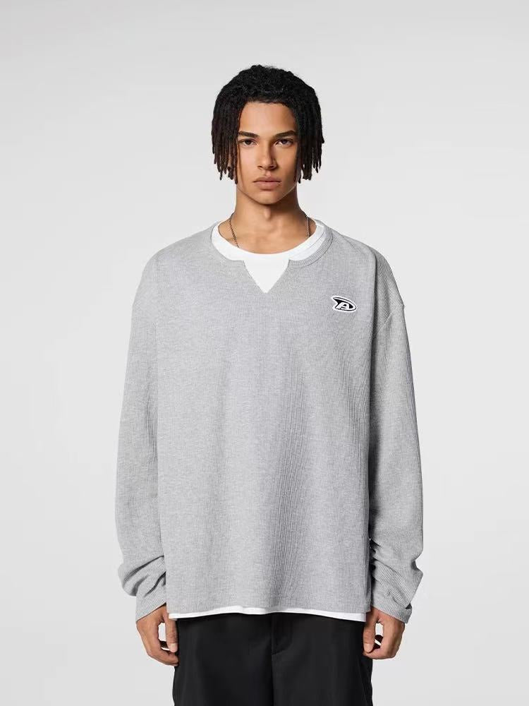 ACHOCK Two-piece Bottoming Long-sleeved Tee