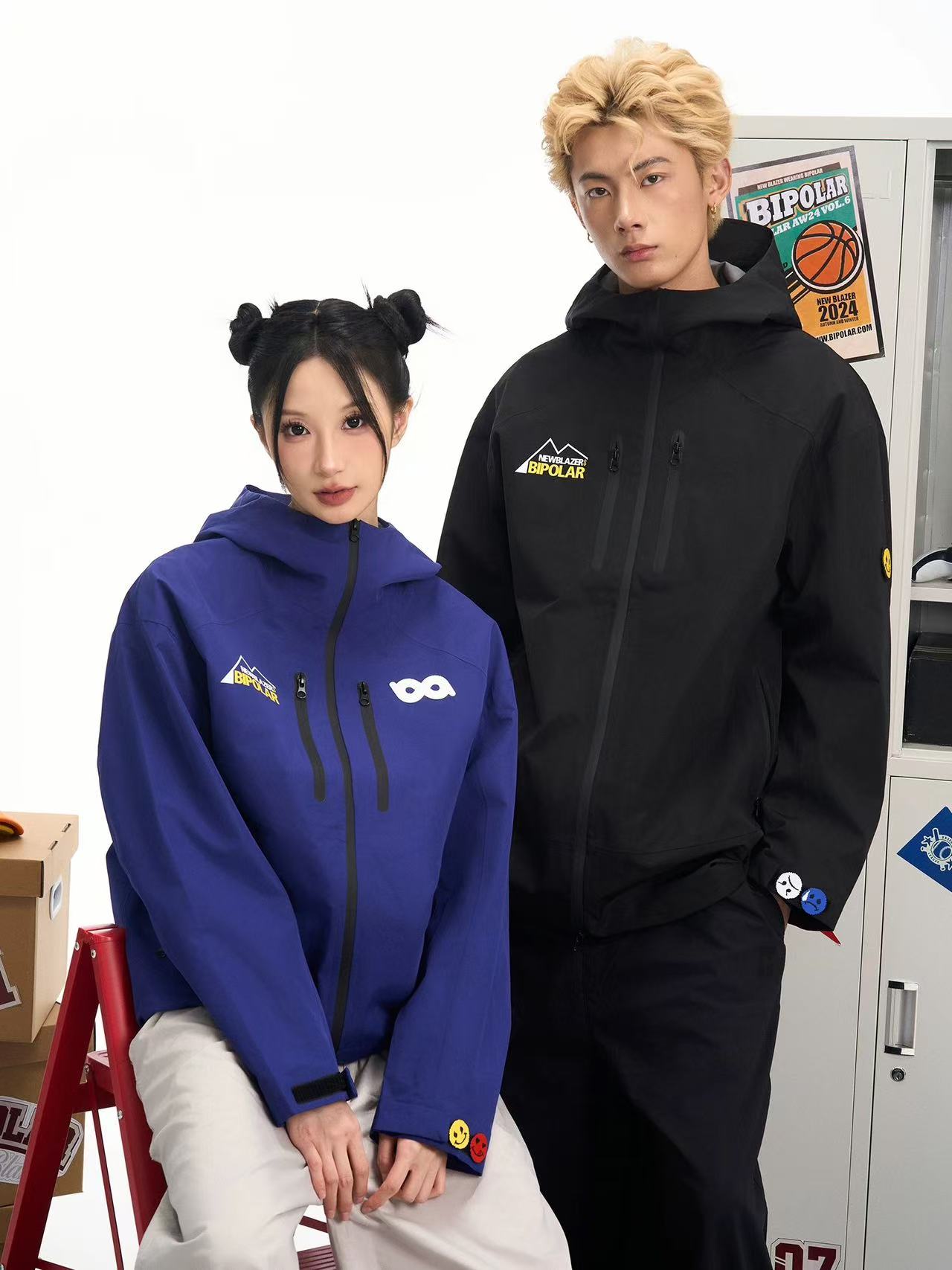 BIPOLAR Outdoor Windproof Hooded Jacket