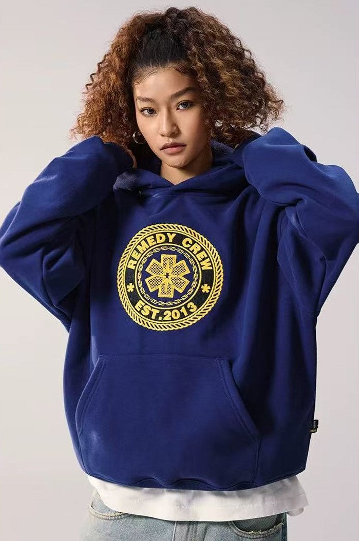 REMEDY Vintage Logo Embroidery Hoodie