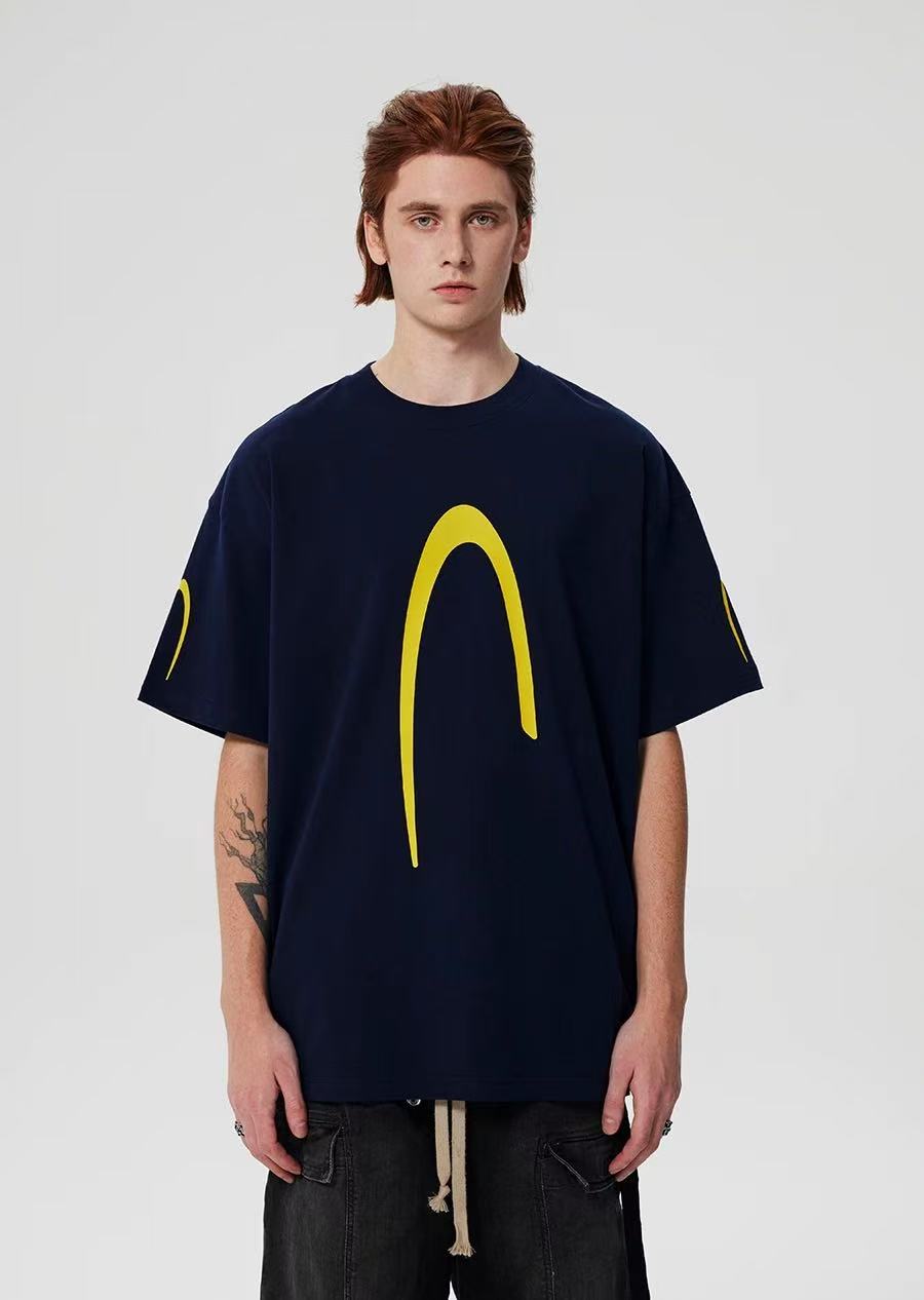 ACHOCK Street Wear Simple Basic Printed T-shirt