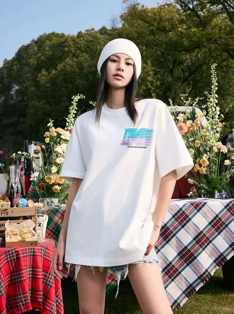 MEDM Phantom Lettering Short-sleeved T-shirt