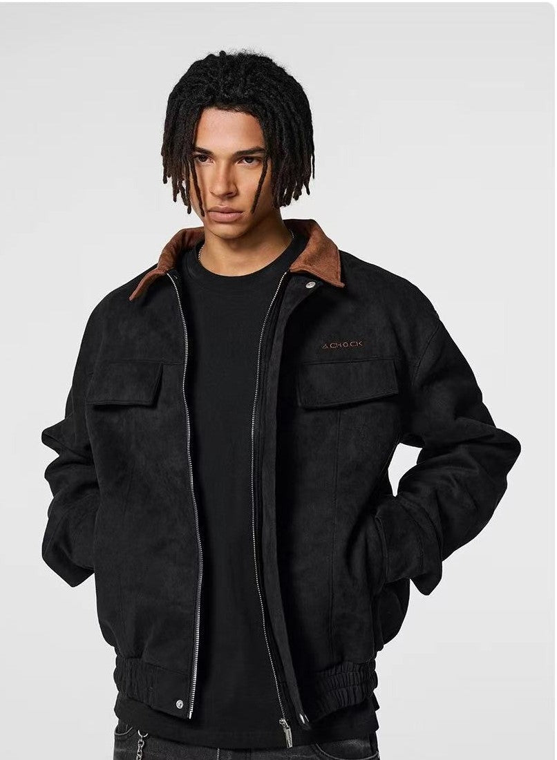 ACHOCK Logo Suede Jacket