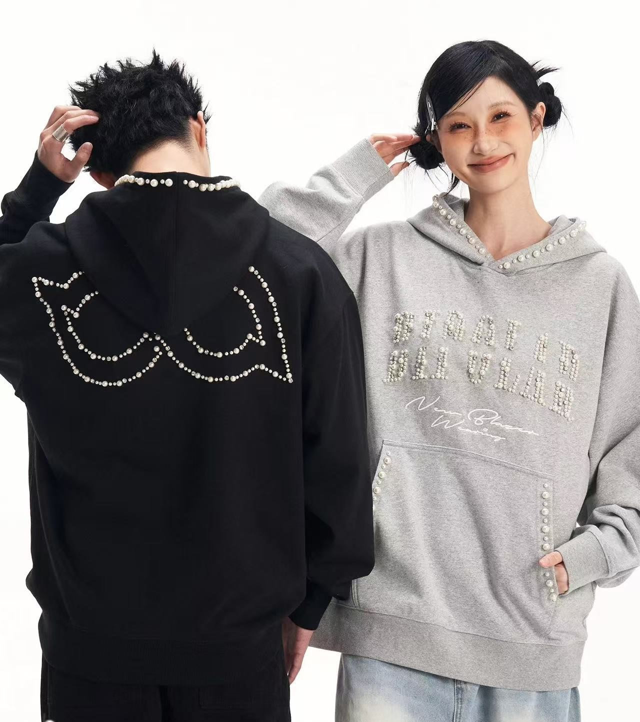 BIPOLAR Pearl Logo Designed Hoodie