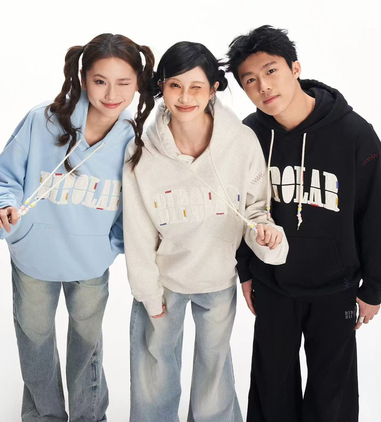 BIPOLAR Patchwork Hoodie