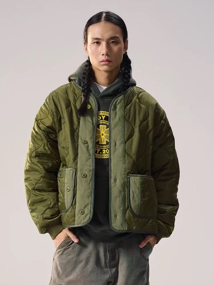 REMEDY Embroidered Cotton Padded Jacket
