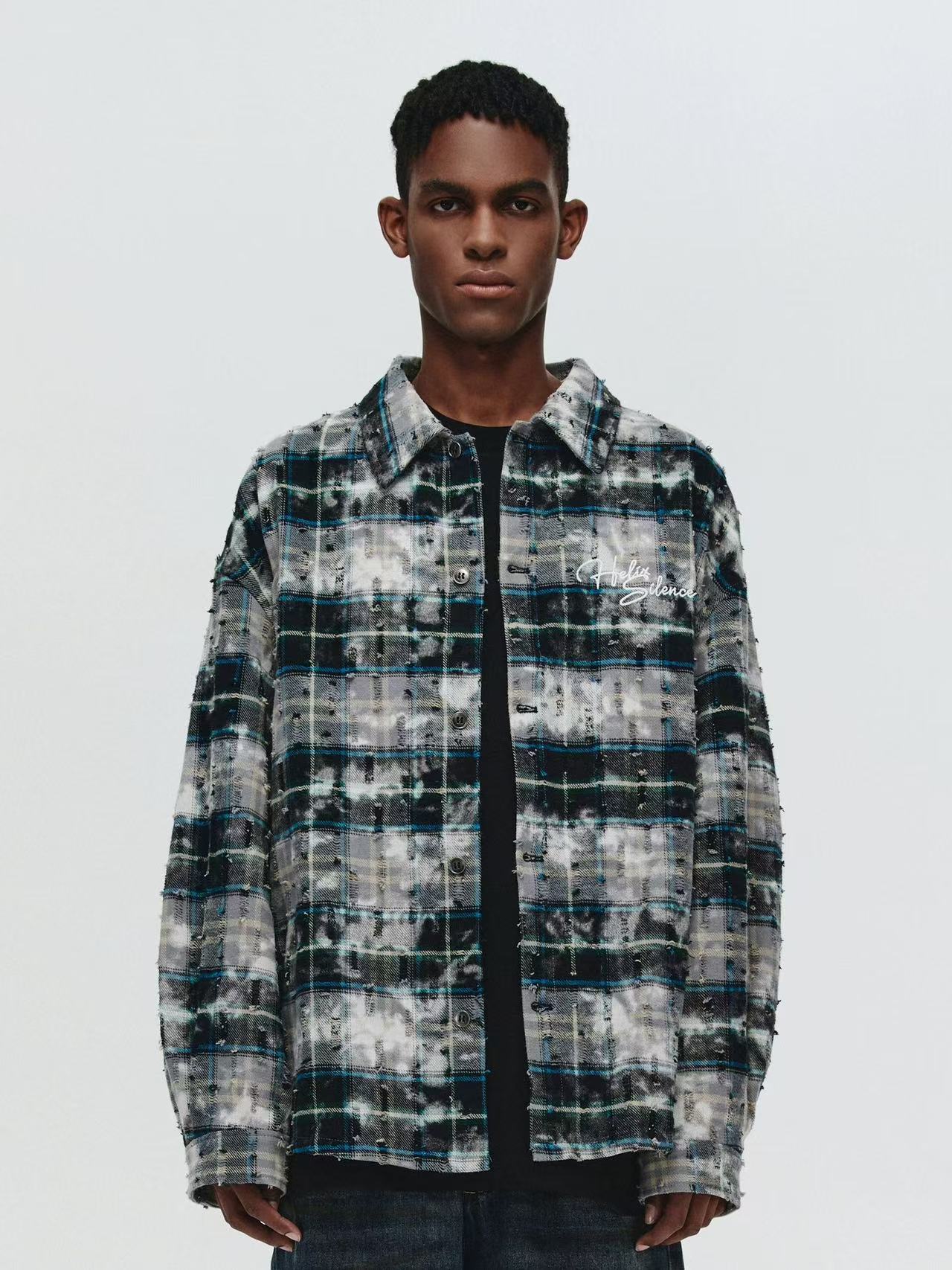 ATRY Destroyed Appliqué Long-sleeved Shirt