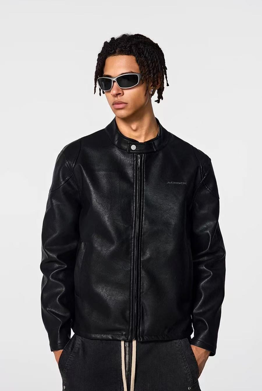 ACHOCK Retro Tailoring Heavy Motorcycle Jacket