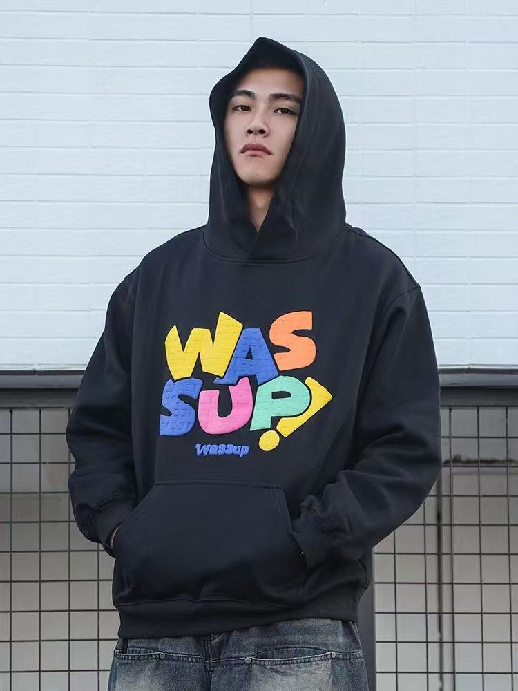 WASSUP Rainbow Printed Hoddie