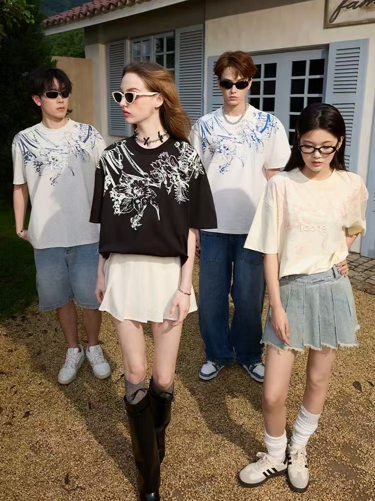 ICONSLAB Original Embroidered Floral T-shirt