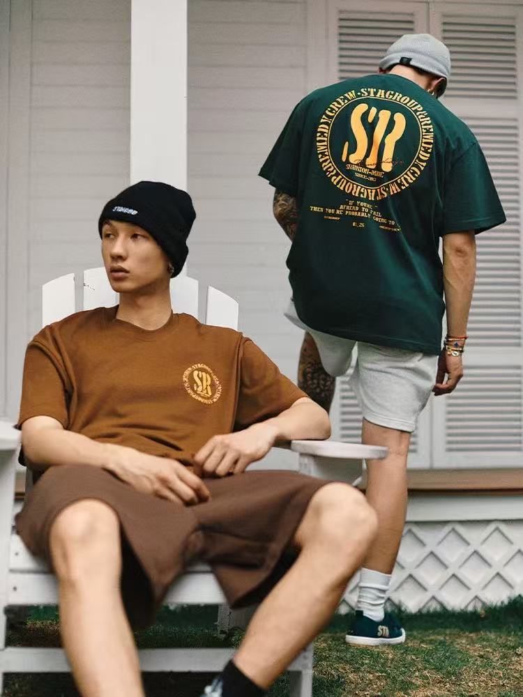 REMEDYxSTA Retro Logo Print Short-sleeve T-shirt