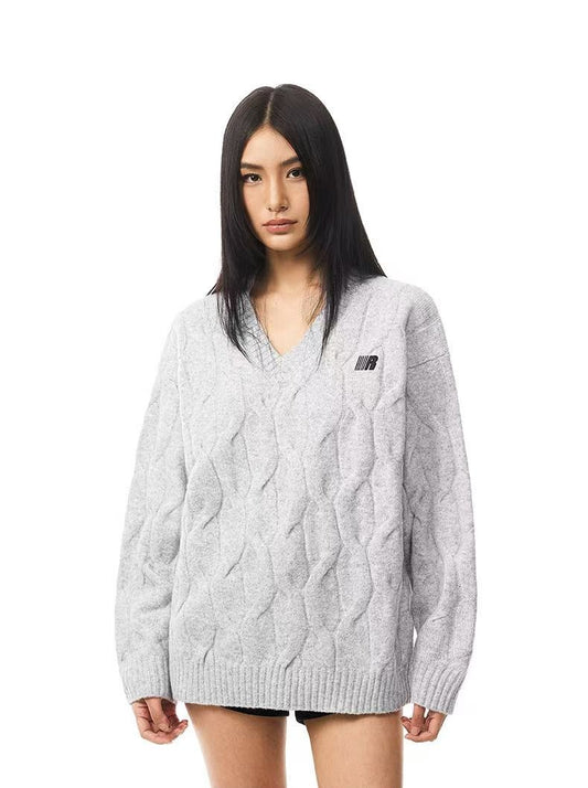 FDR High Street V-neck Twist Sweater