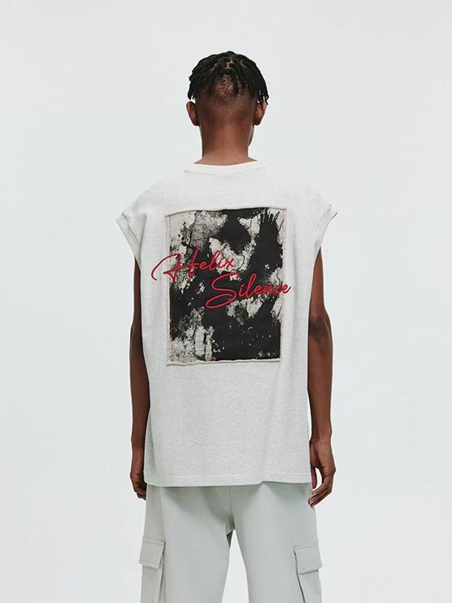 ATRY Splash Ink Patch Embroidery Vest