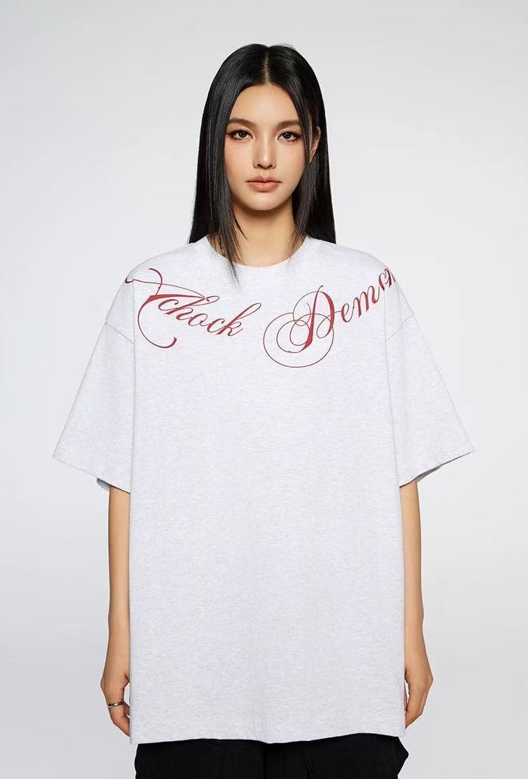 ACHOCK Floral Letter T-shirt