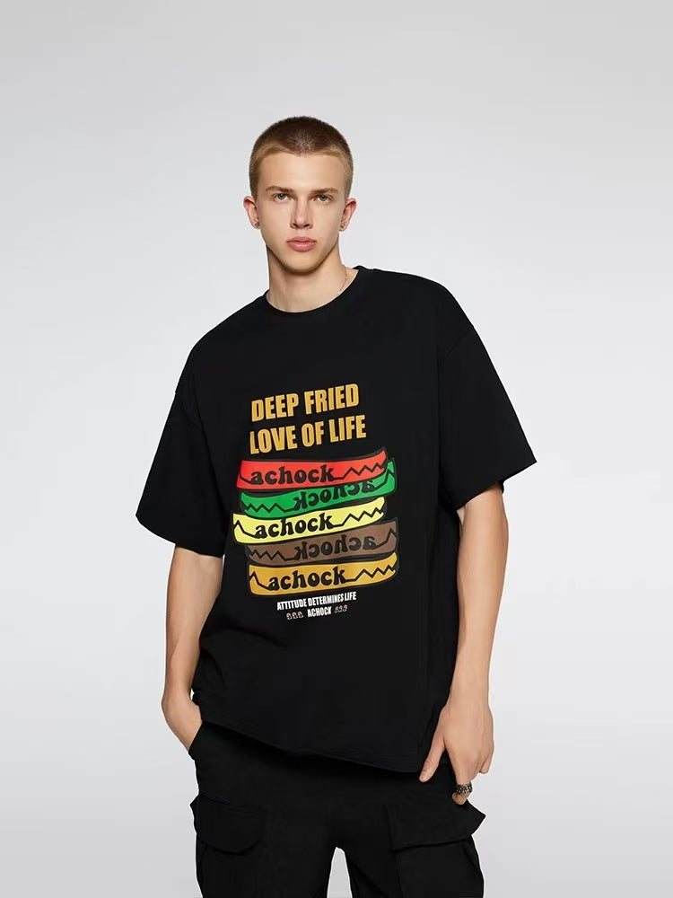 ACHOCK Cartoon Element Printed T-shirt