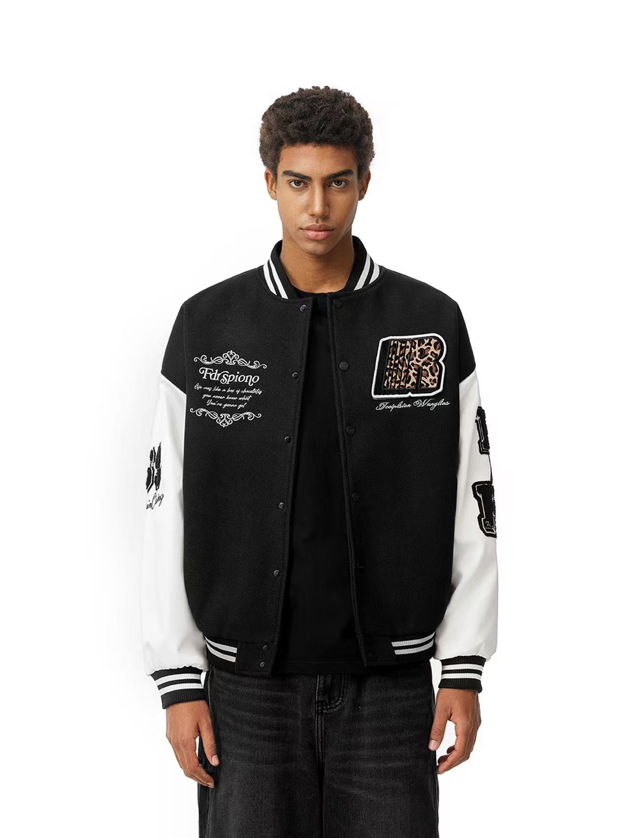 FDR Retro R-shaped Velcro Varsity Jacket