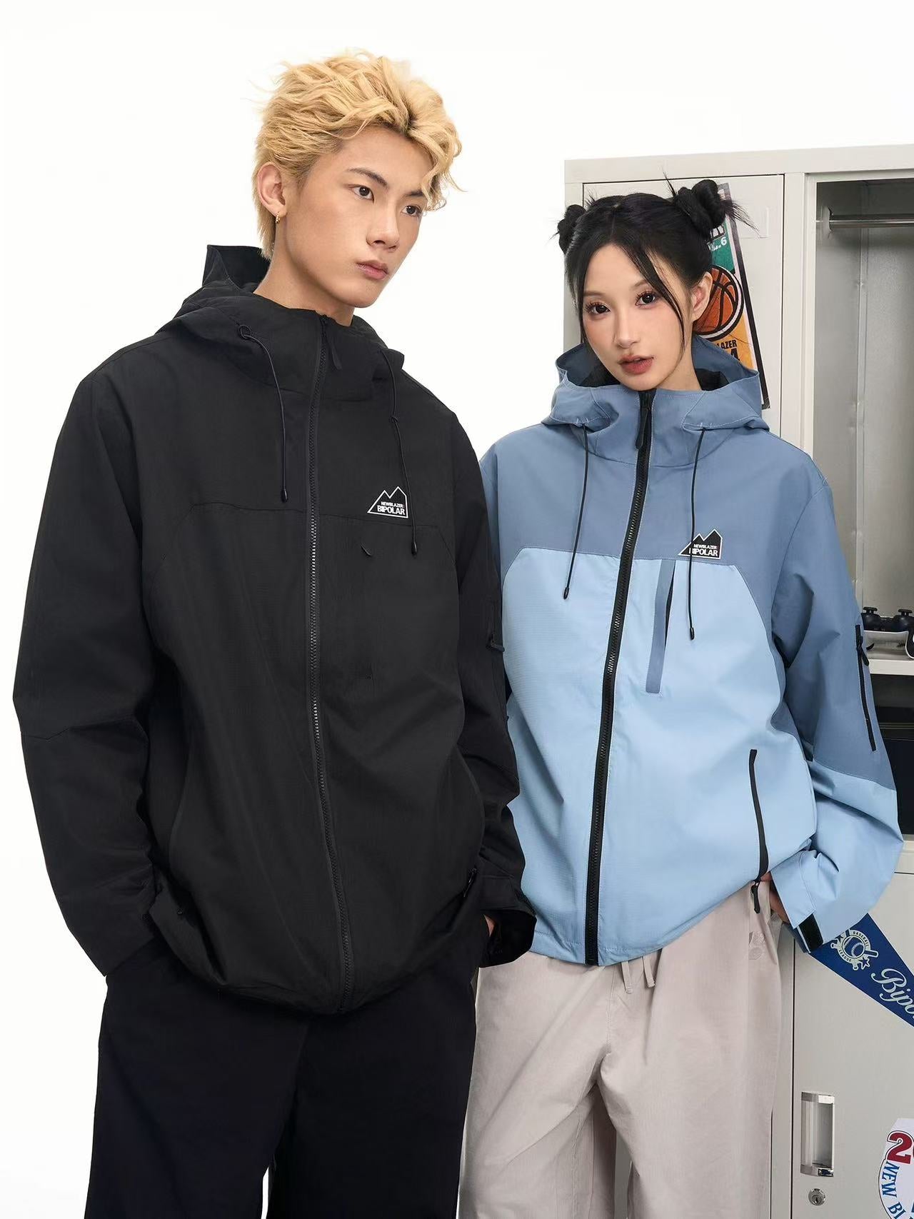 BIPOLAR Outdoor Casual Contrast Color Jacket