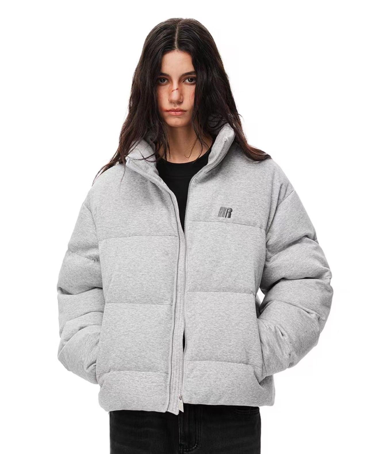 FDR Floral Gray Cotton Padded Jacket