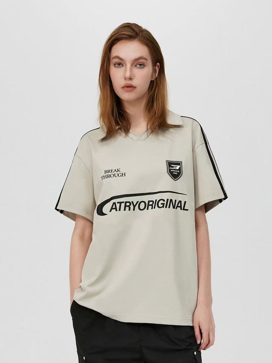 ATRY RIBBING RACING POLO SHORT SLEEVE T-SHIRT