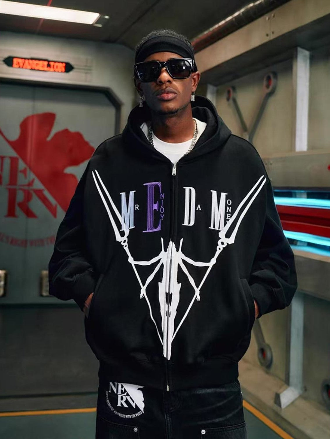 MEDMxEVA Co-branded Model 13 Zipper Hoodie