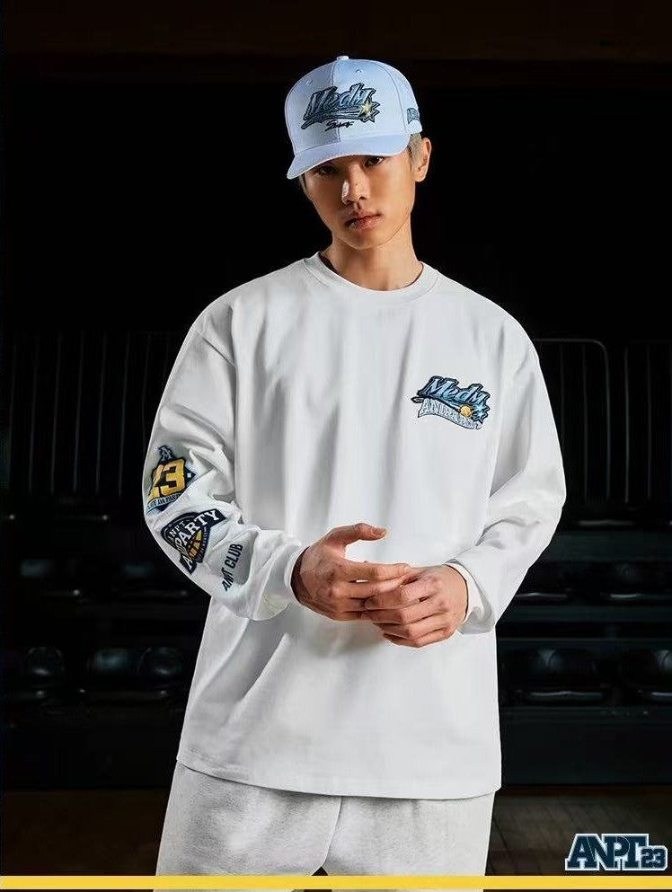 MEDMxANPT Toothbrush Embroidered Long-sleeve T-Shirt