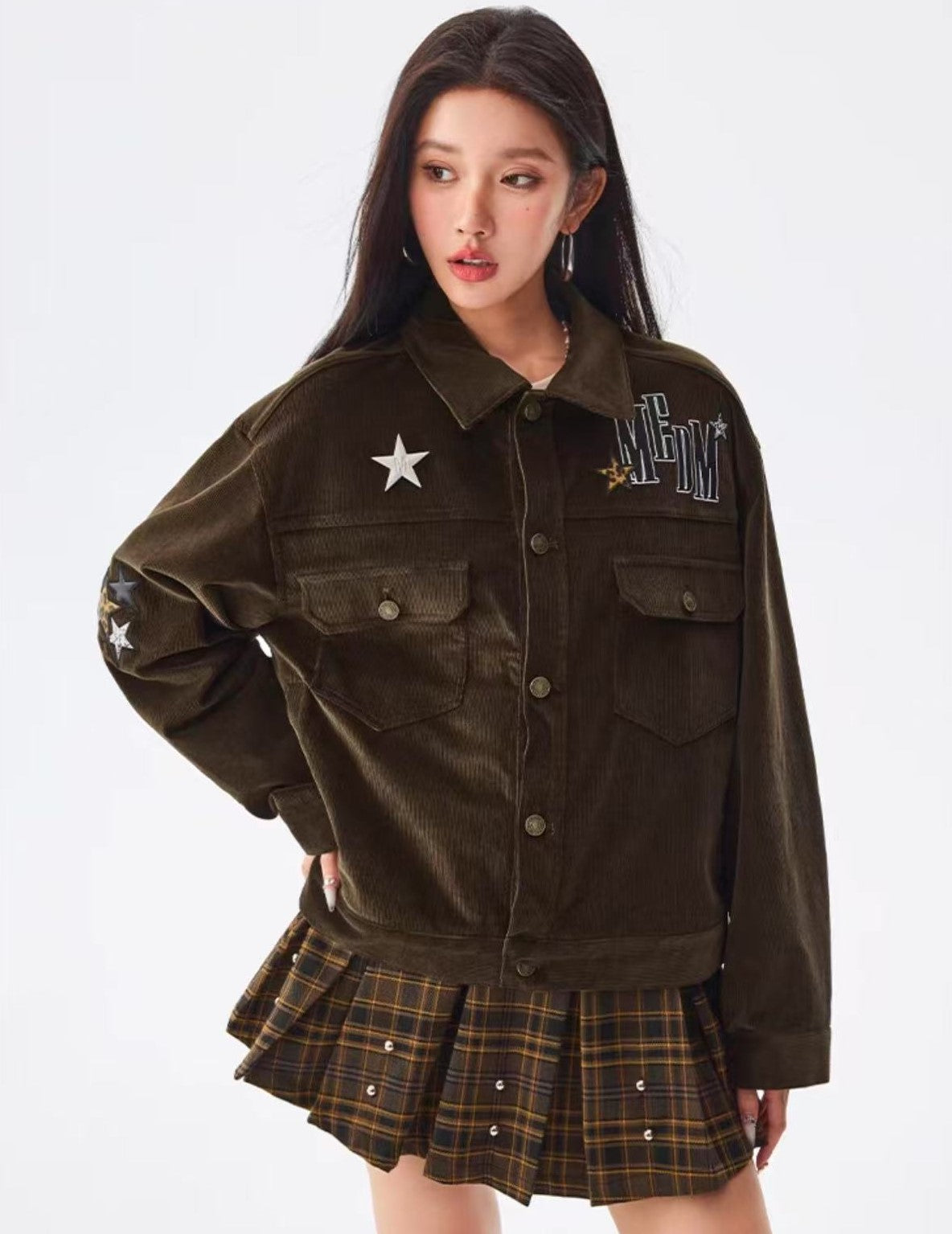 MEDM Star Patch Corduroy Jacket