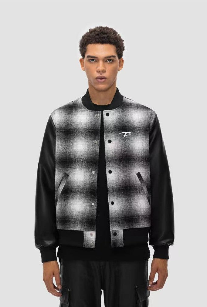 FDR Plaid Baseball Jacket