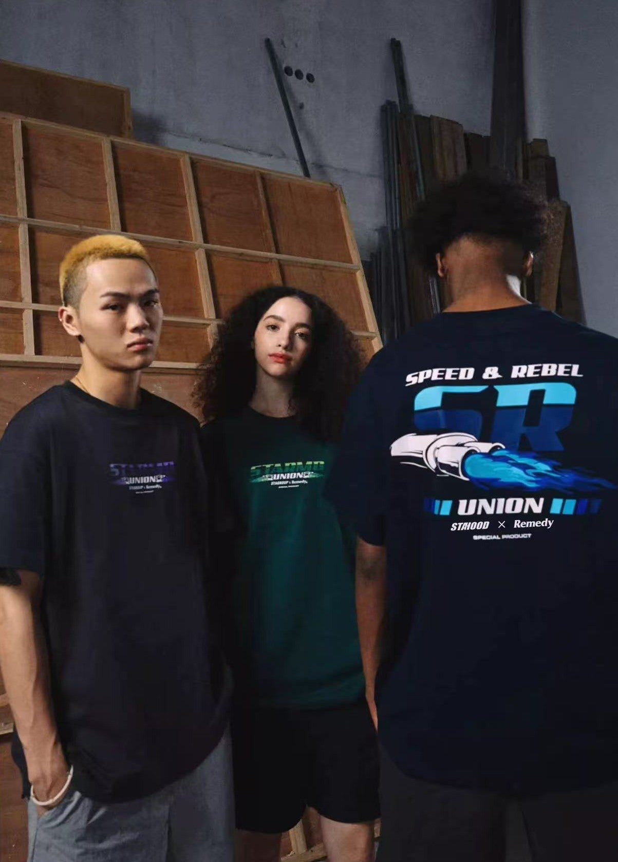 REMEDYxSTA SR Car Engine Printed Short-sleeve T-shirt