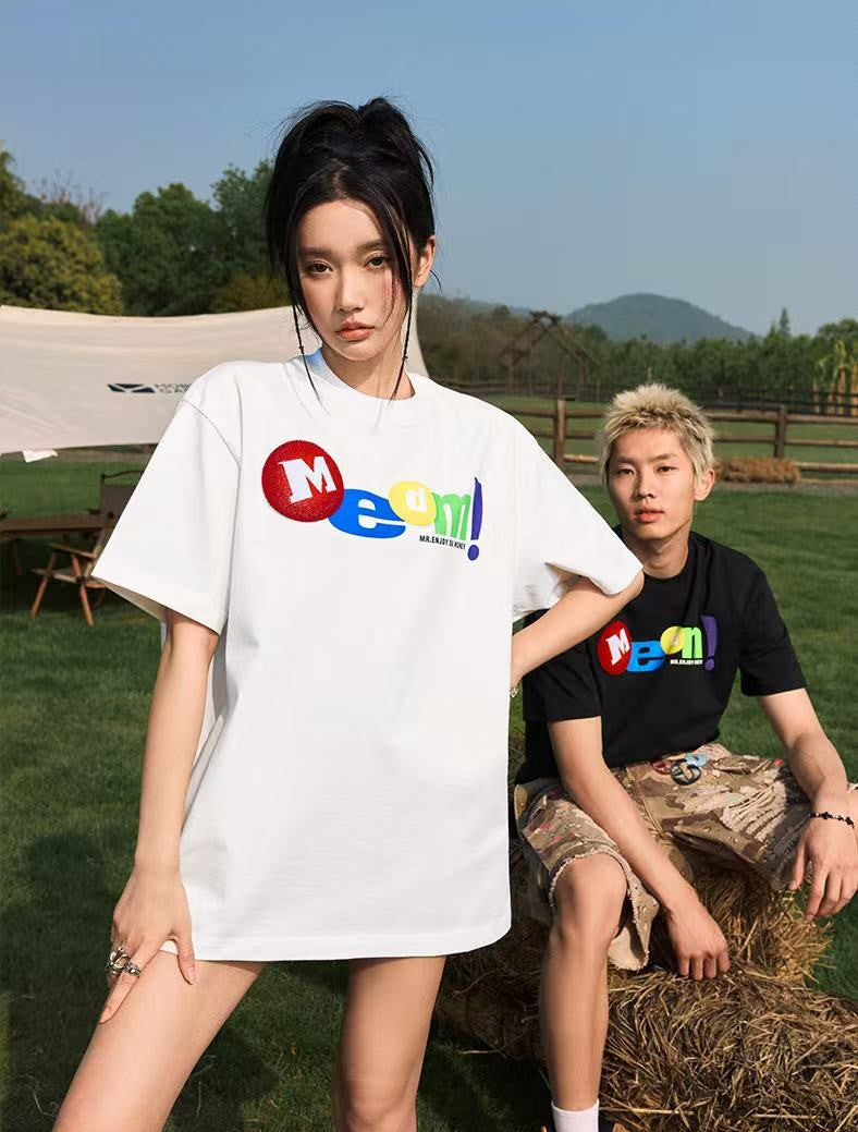 MEDM Toothbrush Embroidered M Short-sleeved T-shirt