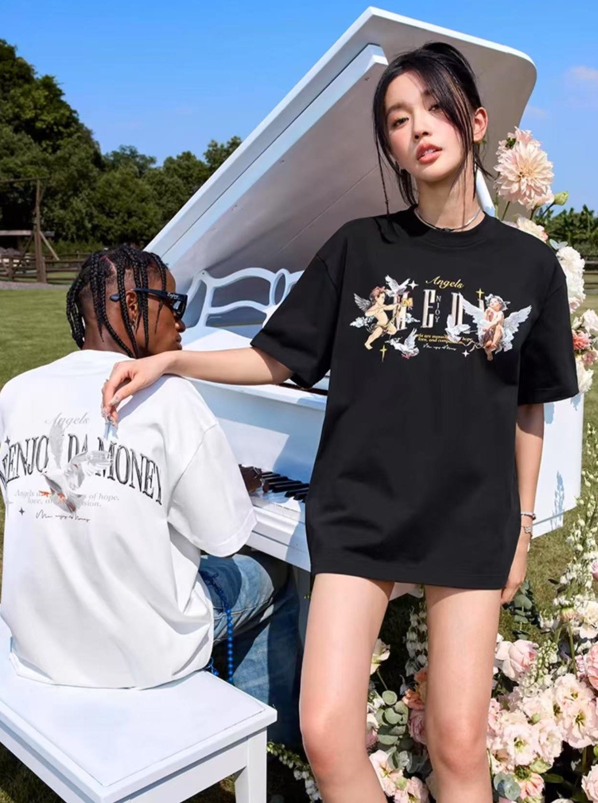 MEDM "Angel Series" Peace Dove Short-sleeved T-shirt